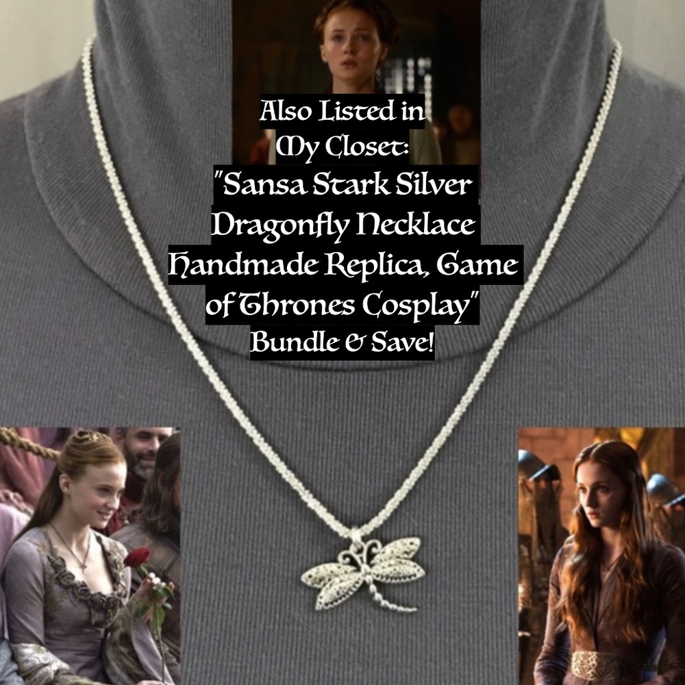 Sansa Stark Poison Necklace Handmade Game of Thrones Replica Cosplay Costume - Picture 16 of 16